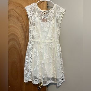 Ivory Hollister Dress- size Large